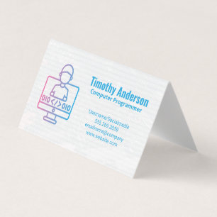 Carte De Visite Codage Ingénieur logiciel