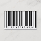 Carte De Visite code-barres (Dos)