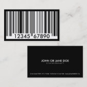 Carte De Visite code barres (Devant / Derrière)