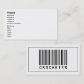 Carte De Visite Code barres Crocheter (Devant / Derrière)