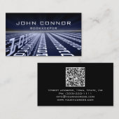 Carte De Visite Code binaire du comptable Financial Advisor Matric (Devant / Derrière)