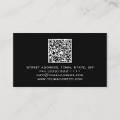 Carte De Visite Code binaire du comptable Financial Advisor Matric (Dos)