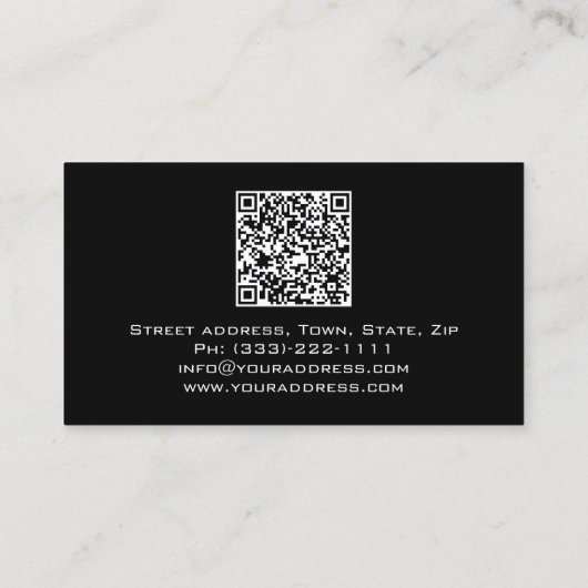 Carte De Visite Code binaire du comptable Financial Advisor Matric (Dos)