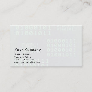 Carte De Visite Code binaire pour GEEK