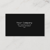 Carte De Visite Code binaire pour GEEK (Dos)