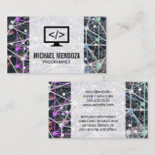 Carte De Visite Code binaire | Réseau | Technologie (Devant / Derrière)