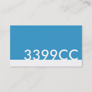 Carte De Visite code couleur html bleu 3399CC