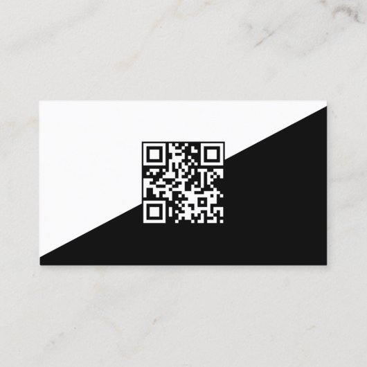 Carte De Visite Code d'analyse QR Plumber (Dos)