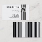 Carte De Visite code de code barres QR (Devant / Derrière)