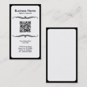 Carte De Visite code de mod QR (Devant / Derrière)