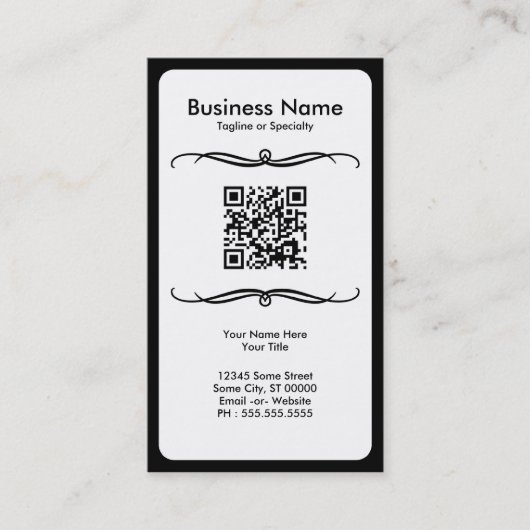 Carte De Visite code de mod QR (Devant)