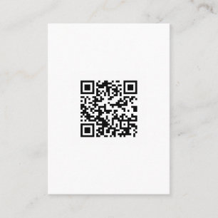 Carte De Visite Code de QR (code rapide de réponse) - blanc noir