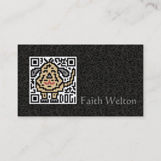 Carte De Visite Code de QR le chien
