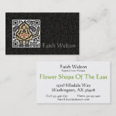 Carte De Visite Code de QR le chien (Devant / Derrière)