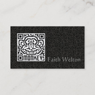 Carte De Visite Code de QR le singe
