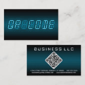 Carte De Visite CODE DE QR : lecture numérique (Devant / Derrière)