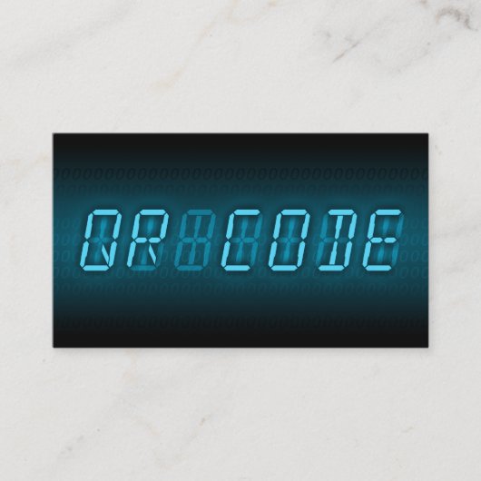 Carte De Visite CODE DE QR : lecture numérique (Devant)