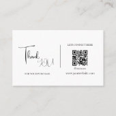 Carte De Visite Code de remise de code QR blanc (Devant)