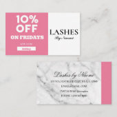 Carte De Visite Code de remise du vendredi spécial (Devant / Derrière)