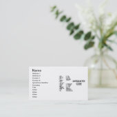 Carte De Visite Code désuet (code Morse international) (Debout devant)