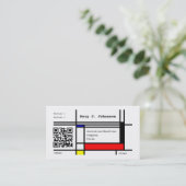 Carte De Visite Code fait sur commande de la conception QR de cool (Debout devant)