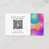 Carte De Visite Code moderne du style QR d'affaires (Devant)