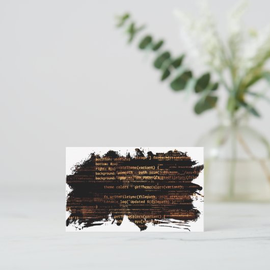 Carte De Visite Code ordinateur (Debout devant)