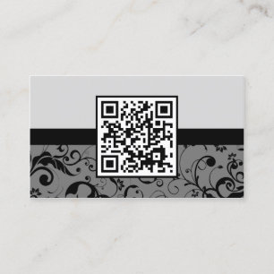 Carte De Visite code professionnel de la damassé QR