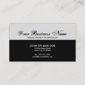 Carte De Visite code professionnel de la damassé QR (Dos)