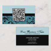 Carte De Visite code professionnel de la damassé QR (Devant / Derrière)