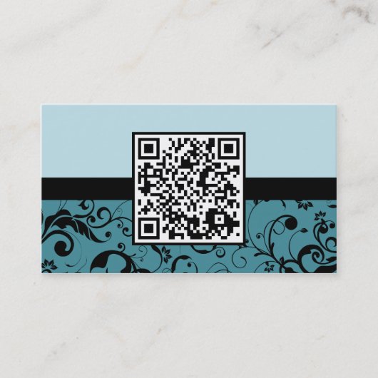 Carte De Visite code professionnel de la damassé QR (Devant)
