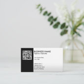 Carte De Visite code professionnel de QR (Debout devant)