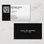Carte De Visite code professionnel de QR (Devant / Derrière)
