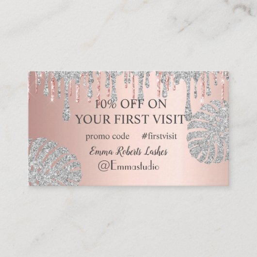 Carte De Visite Code Promo Offre Spéciale Vente Rabais Première Vi (Devant)