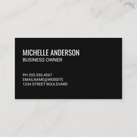 Carte De Visite Code QR (Dos)