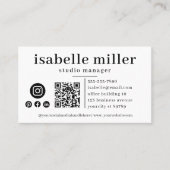 Carte De Visite Code QR (Devant)