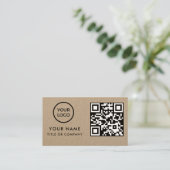 Carte De Visite Code QR (Debout devant)