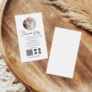 Carte De Visite Code QR à balayage professionnel maquillage