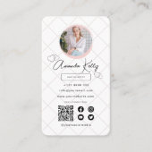 Carte De Visite Code QR à balayage professionnel maquillage (Devant)