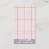 Carte De Visite Code QR À damiers Motif de Muet Moderne (Devant)