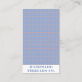 Carte De Visite Code QR À damiers Motif violet moderne (Devant)