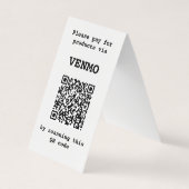 Carte De Visite Code QR à deux côtés personnalisable plié (Devant)