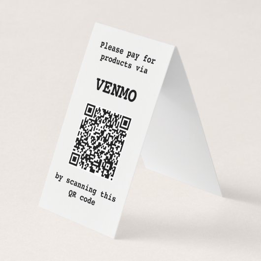 Carte De Visite Code QR à deux côtés personnalisable plié (Devant)