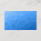 Carte De Visite Code QR à motif de maille géométrique bleu clair M (Dos)