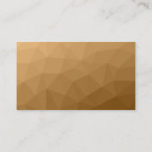 Carte De Visite Code QR à motif de maille géométrique marron Monog (Dos)