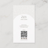 Carte De Visite Code QR Abstrait (Dos)