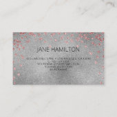 Carte De Visite Code QR Argent (Dos)