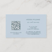 Carte De Visite Code QR | Art Abstrait (Dos)