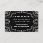 Carte De Visite Code QR Art Déco Immobilier de Luxe (Devant)