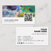 Carte De Visite code QR artiste (Devant / Derrière)